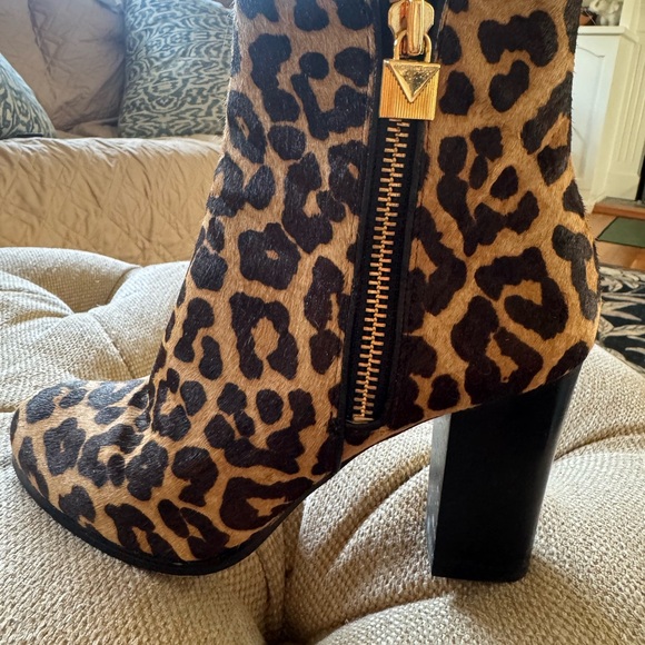 Michael Kors Leopard Print Ankle Booties - Picture 3 of 5